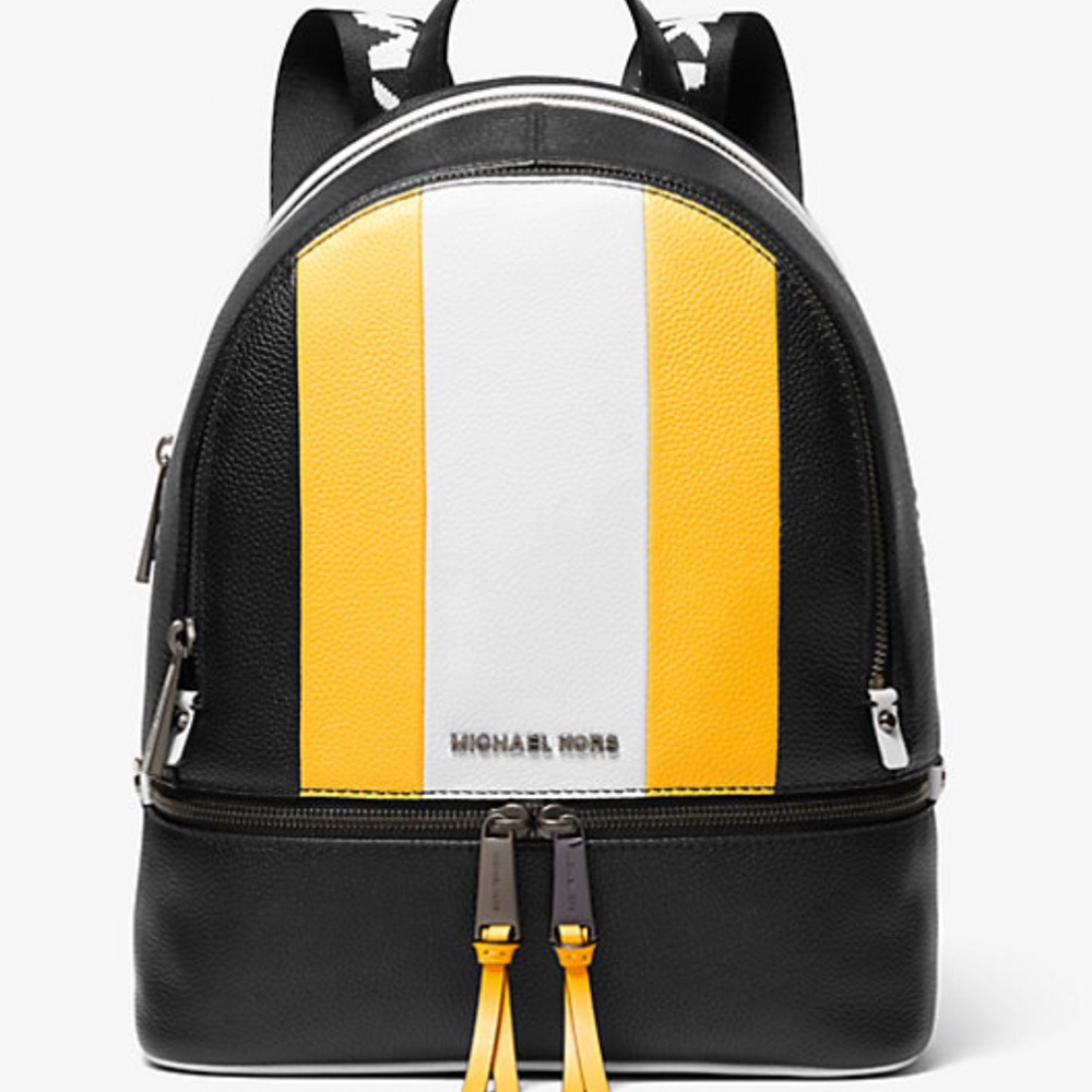 Michael Kors Black and Yellow Men's Backpack